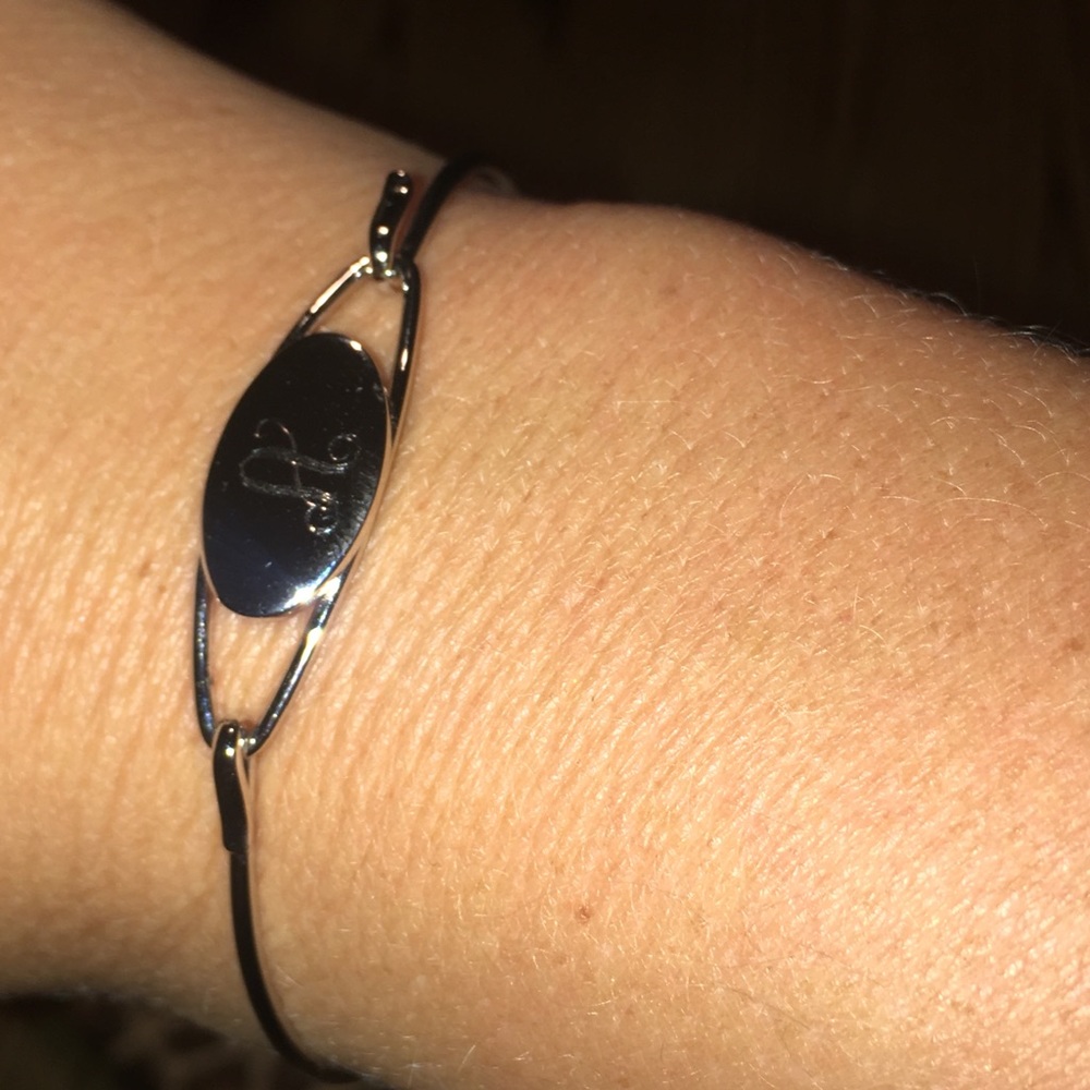 Silver initial “A” Bracelet